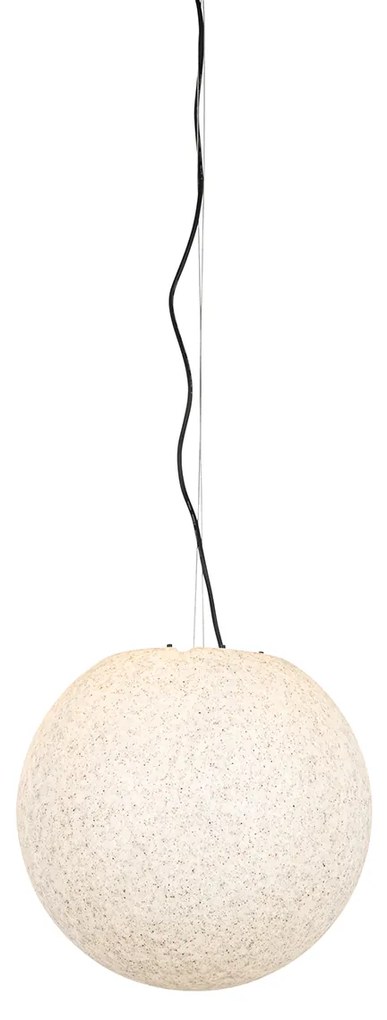 Lampada a sospensione da esterno moderna grigia 45 cm IP65 - Nura