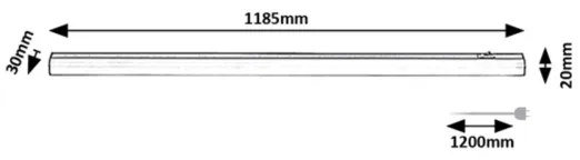 Rabalux 78006 - Lampada LED sottopensile GREG 18W 230V 4000K 118 cm