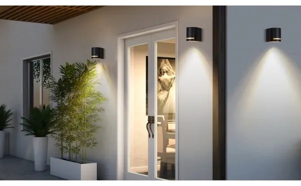 Aigostar - Applique da esterno 1xGU10/35W/230V nero IP54