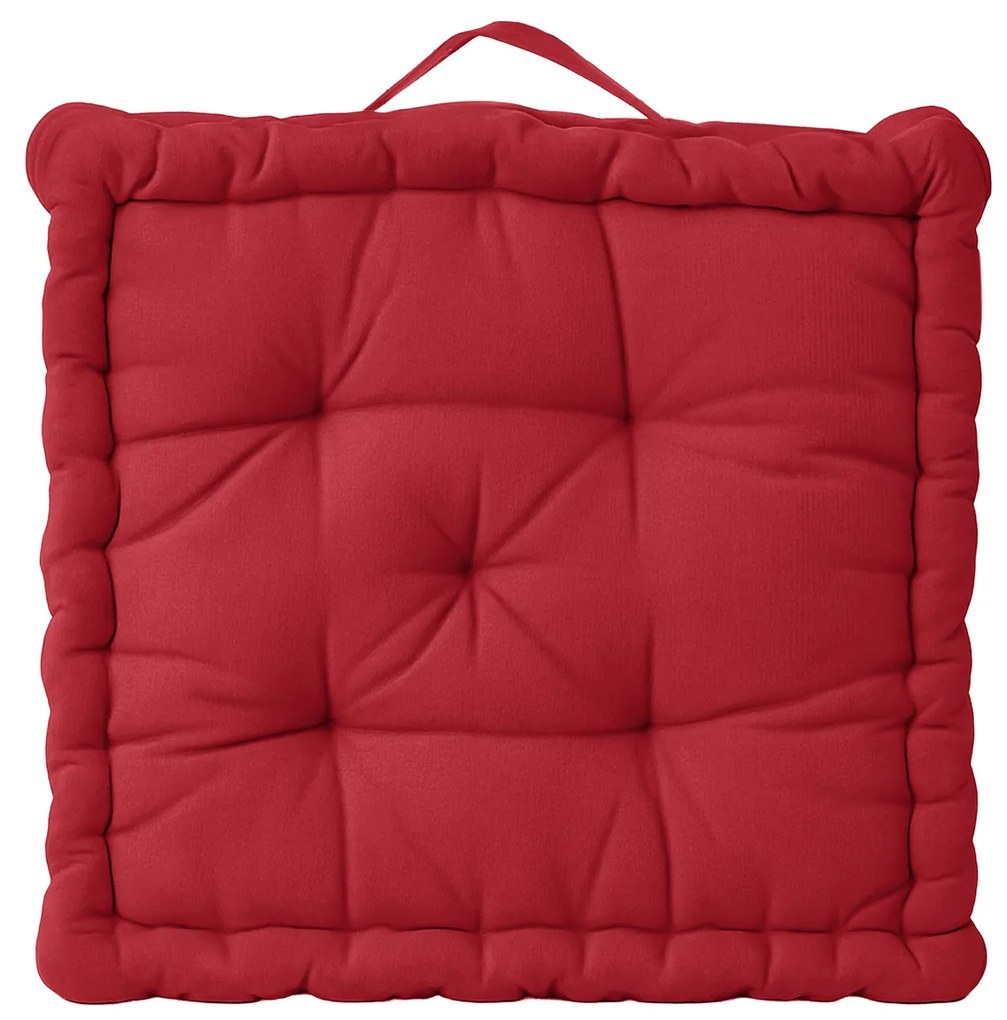 Cuscino materasso 45x45 cm rosso