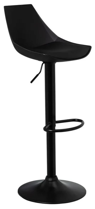 Sgabelli da bar neri ad altezza regolabile in similpelle in set di 2 (altezza seduta 56,5 cm) - Casa Selección