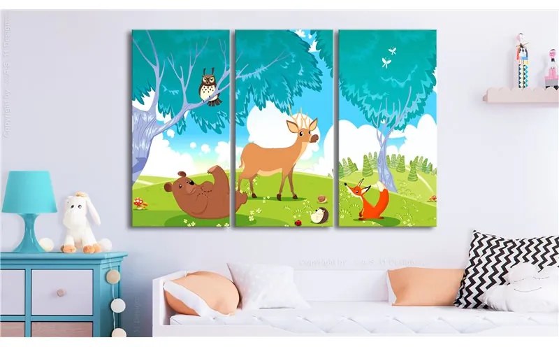 Quadro Friendly Animals (3 Parts)