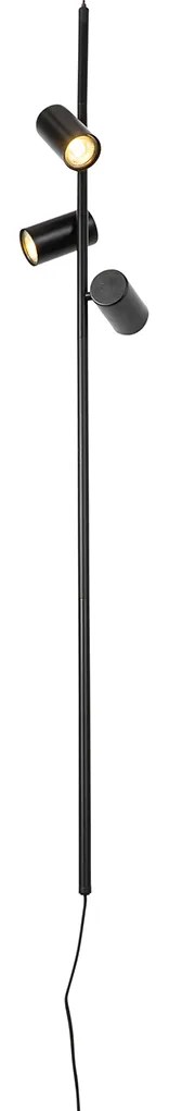 Lampada a sospensione nera con interruttore a pedale 3 luci - Jeana Luxe