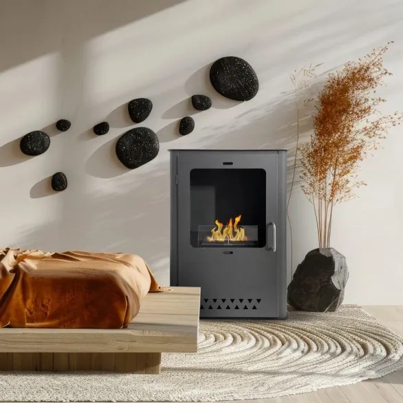 Stufa a bioetanolo biocamino da terra LUISA L50xP30xH68 cm