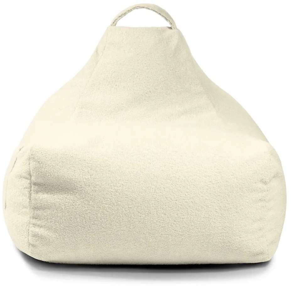 Pouf a sacco per bambini marrone con rivestimento in bouclé Game Amuse – SLOWDOWN