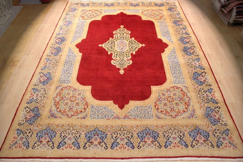 Kerman Tappeto 450x310 (Iran) Annodato A Mano