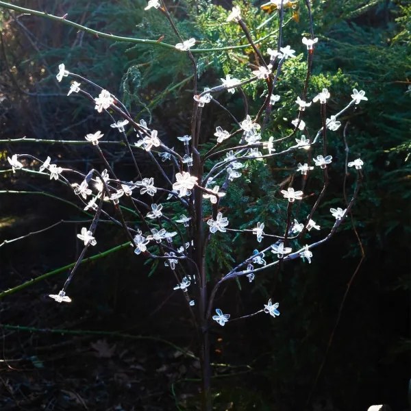 LED RGBW Lampada solare TREE LED/0,1W/1,2V 600 mAh IP44 marrone