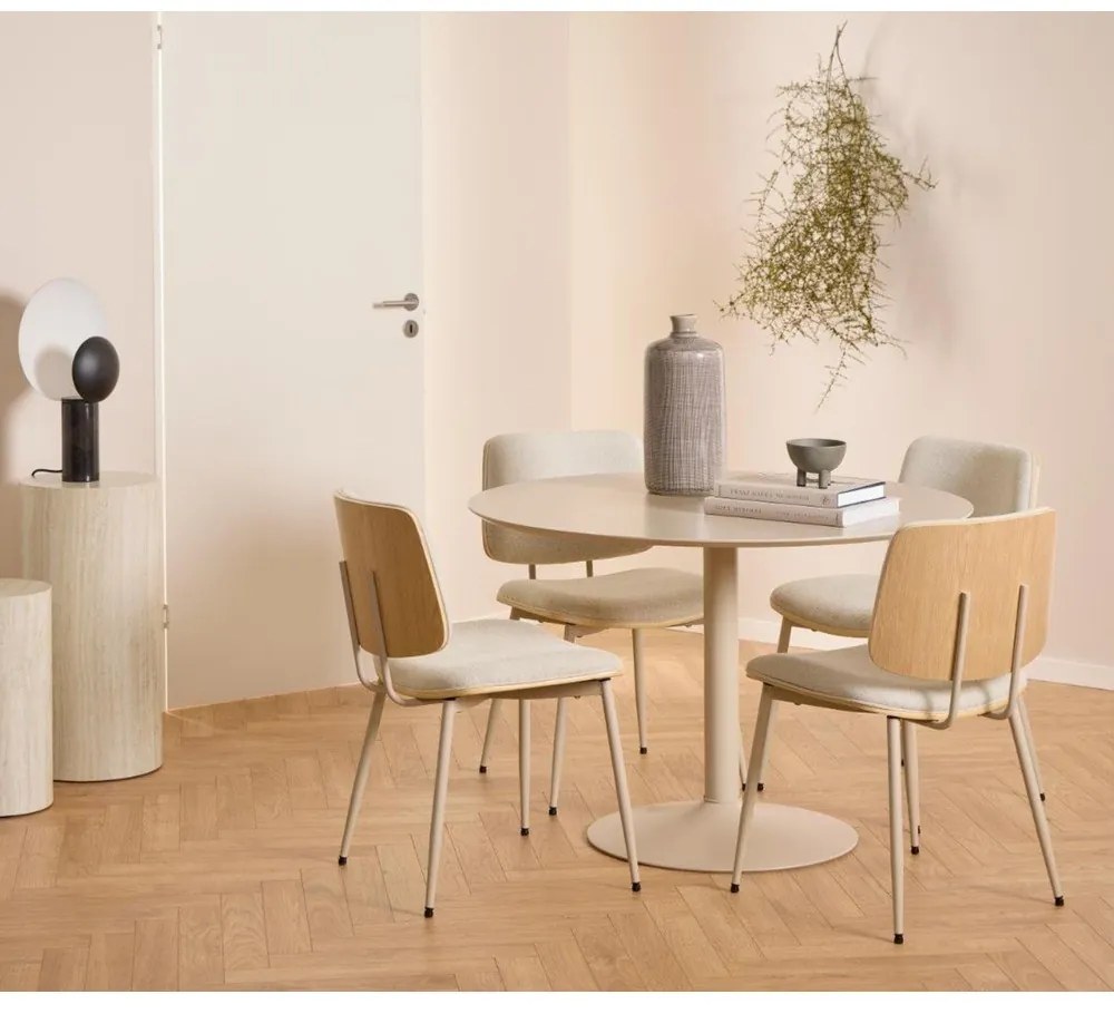 Sedia da pranzo color crema Owen - Actona