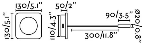 FARO 20060 - Lampada LED flessibile MOOD LED/2W/230V