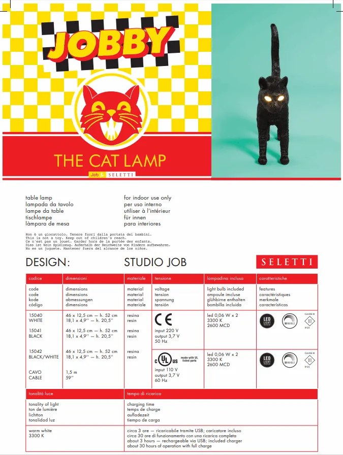 Seletti jobby the cat