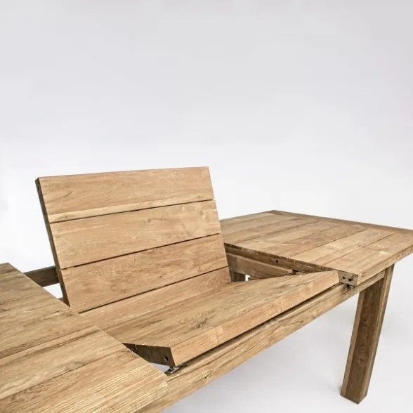 Tavolo Da Esterno Allungabile 180-250 Cm In Legno Massello Rustico FSC Bounty Bizzotto