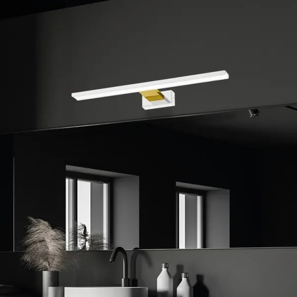 LED Illuminazione per specchio da bagno SHINE LED/13,8W/230V 60 cm IP44 bianco/oro