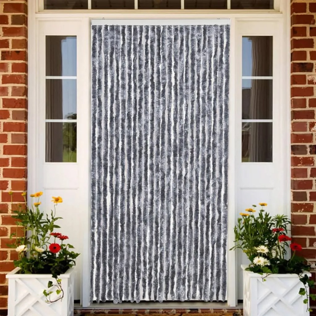 Tenda Antimosche Grigio Argento 100x200 Cm İn Ciniglia /