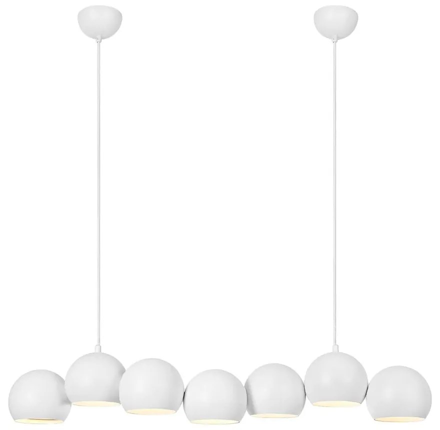 Lampadario bianco con paralume in metallo Cupolo – Markslöjd