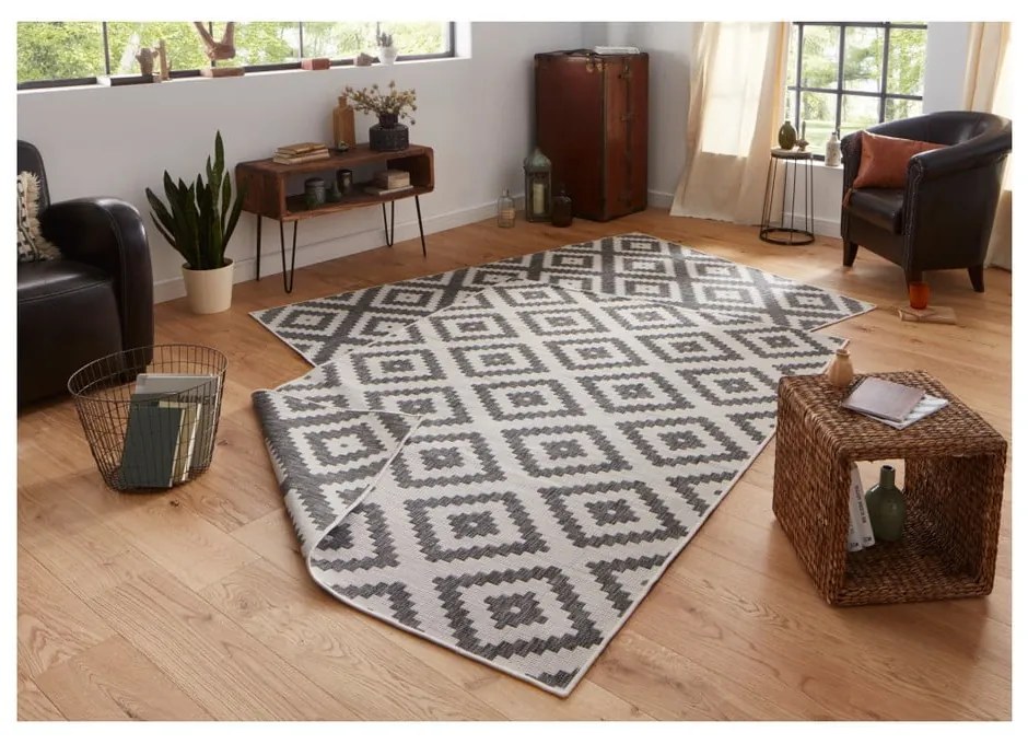 Tappeto grigio per esterni , 120 x 170 cm Malta - NORTHRUGS