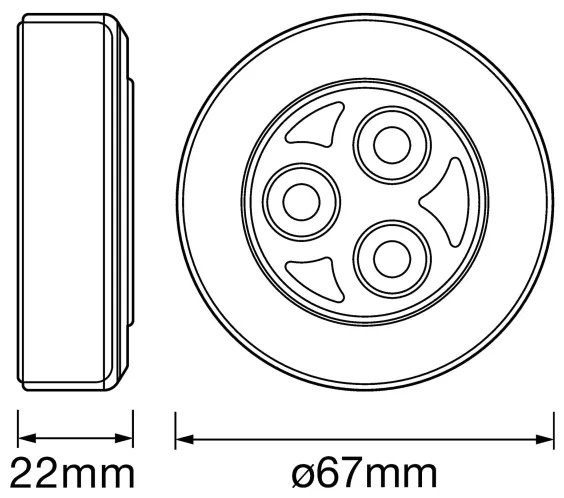 Osram - Lampada orientativa a sfioramento DOT-IT LED/0,2W/4,5V