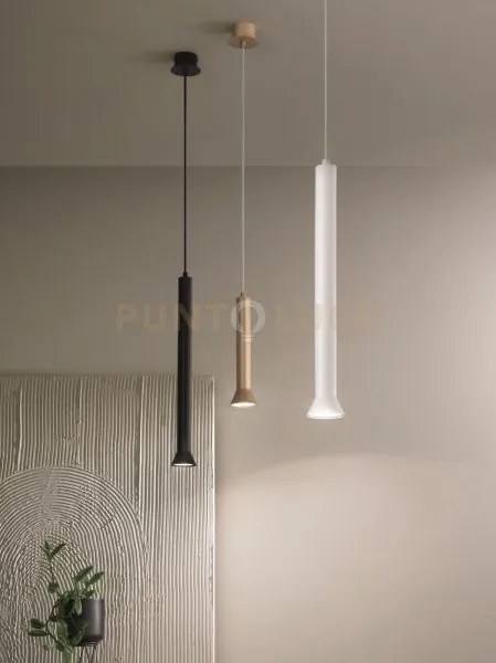 Sospensione lila piccola oro h.26cm d.6,6cm 1 luce attacco gu10