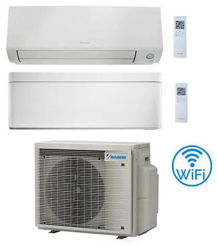 Daikin - Climatizzatore garanzia italia Perfera All Seasons + Stylish Wifi Dual Split Inverter 9000 + 12000 btu con u.e. 2MXM40A9 Classe a+++/a++