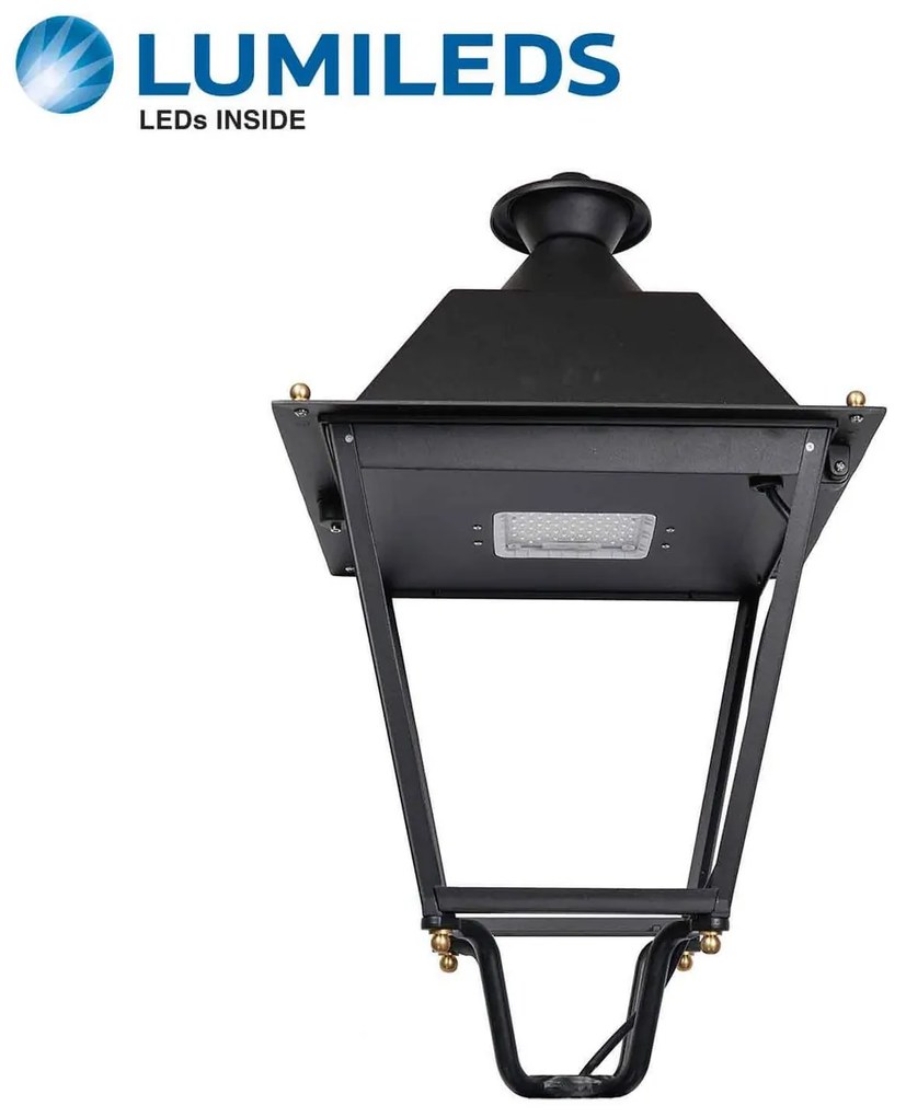 Lampione Stradale 40W 120lm/W - Lumileds Colore Bianco Caldo 2.700K