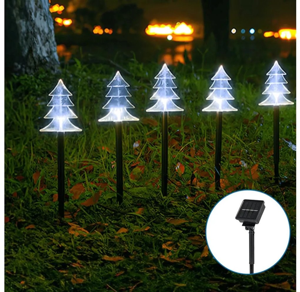 Aigostar - Luce solare di Natale LED/0,054W/1,2V 1m IP65 bianco freddo
