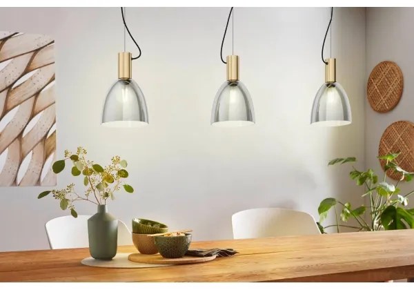 Eglo 99314 - Lampadario a sospensione con filo LEBALIO 3xE27/40W/230V