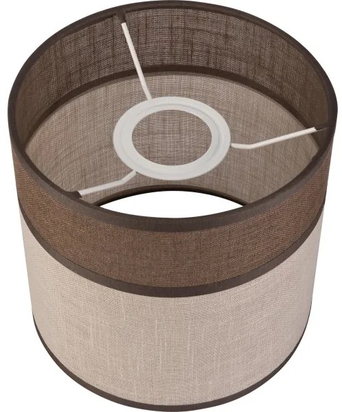 Paralume di ricambio ANDREA E27 Ø16 cm marrone/beige