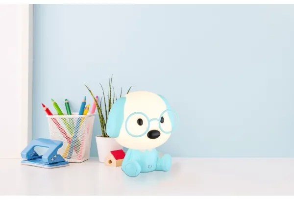 Globo 21761B - Lampada notturna LED ricaricabile PUPPY 1W/5V 500mAh blu