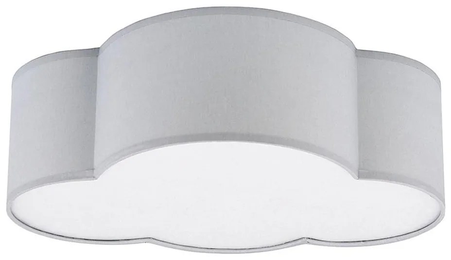 Plafoniera per bambini CLOUD MINI 2xE27/15W/230V grigio