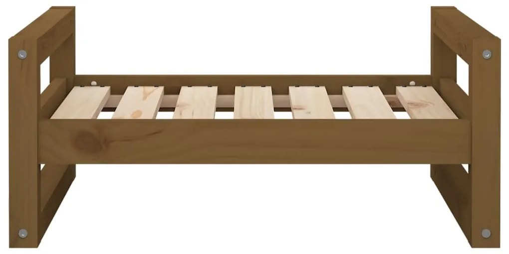 Cuccia per cani miele 65,5x50,5x28cm in legno massello di pino