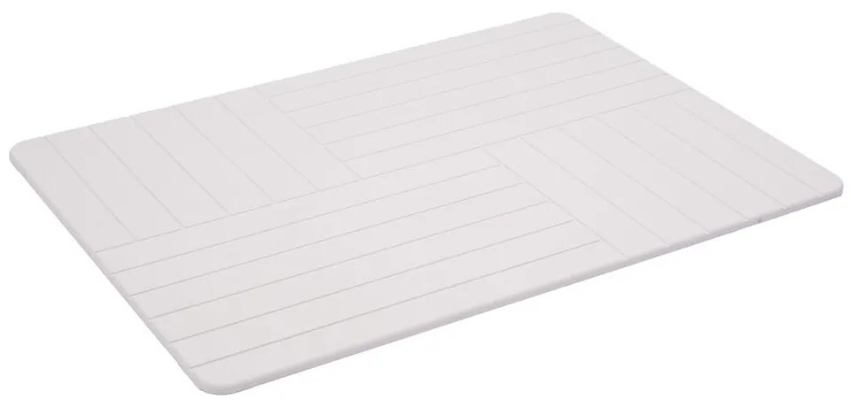 Tappetino per il bagno bianco 50x70 cm Malta – douceur d'intérieur