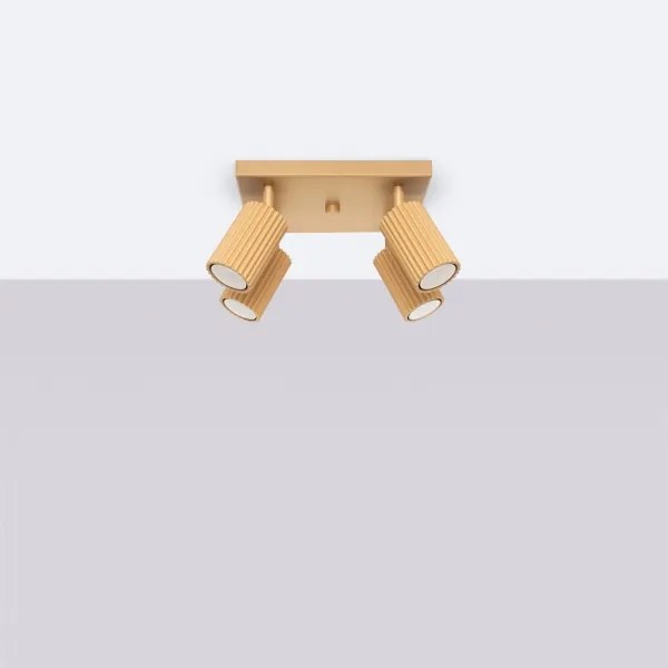 Sollux SL.1564 - Faretto KARBON 4xGU10/10W/230V oro