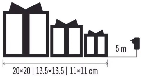 Decorazione natalizia LED LED/2,25W/230V bianco caldo