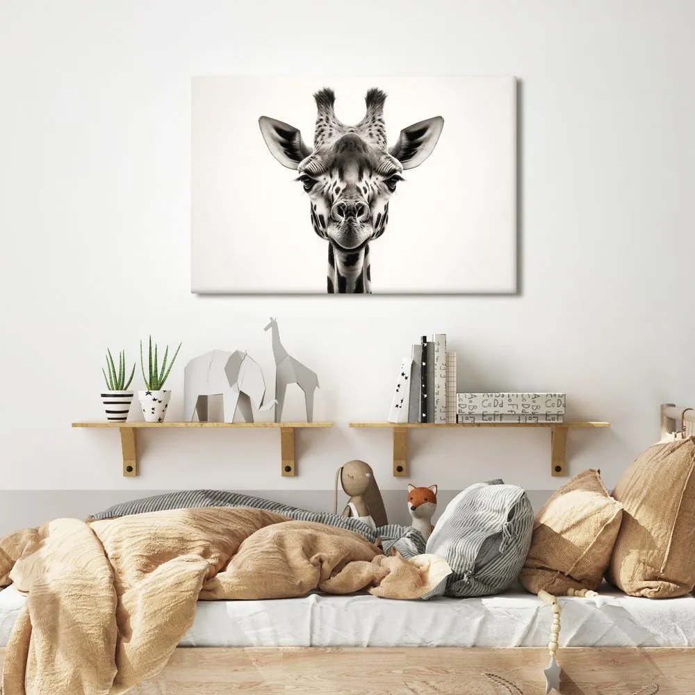 Quadro su tela – Ritratto di giraffa