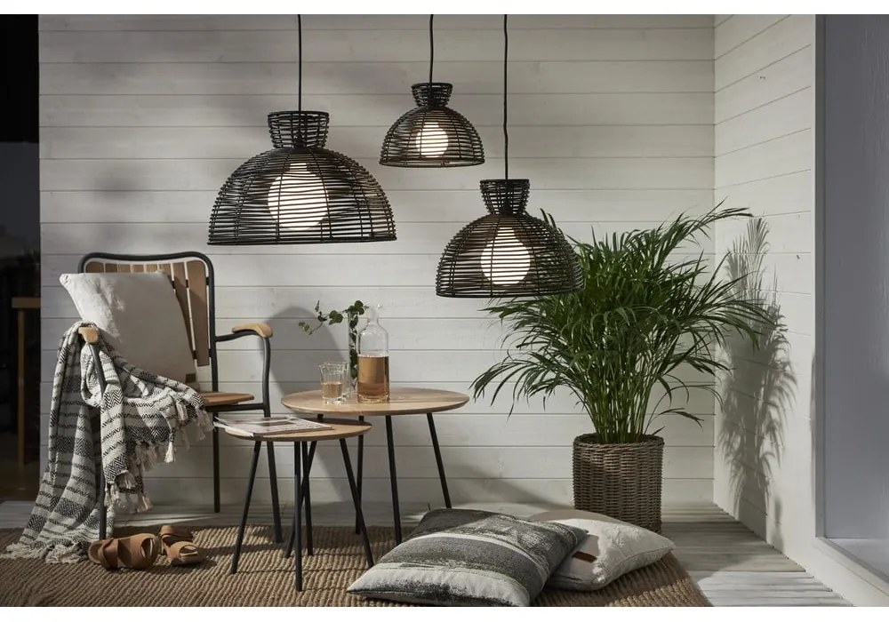 Paralume nero da esterno per plafoniera , ø 26 cm Runde - Star Trading