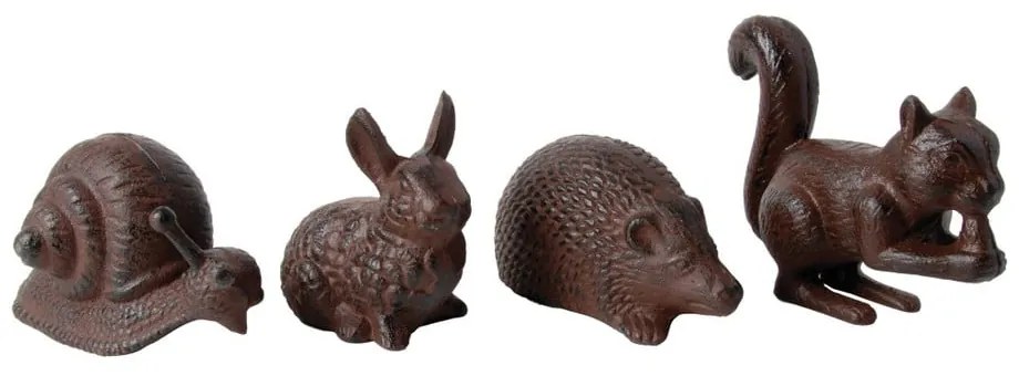 Statuette da giardino in metallo in set da 4 Animals - Esschert Design