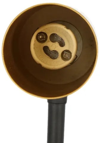 Lampada da muro TINA 1xGU10/15W/230V nero/oro