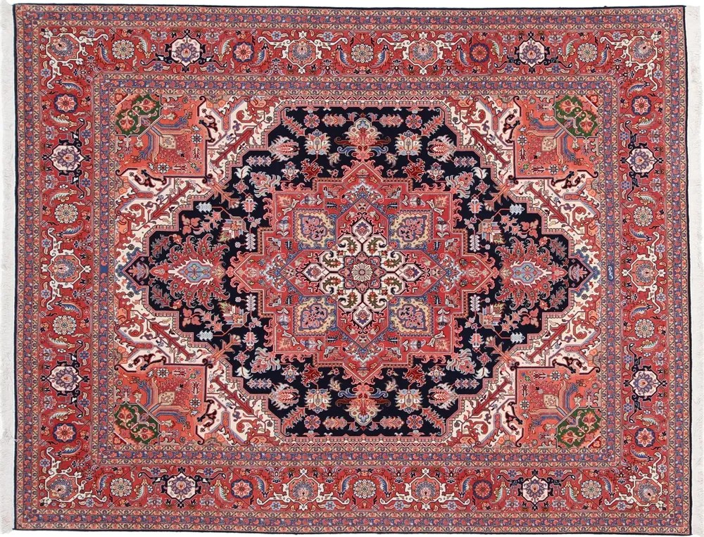 Tabriz Tappeto persiano 200x260 Rosso (Iran) Annodato A Mano