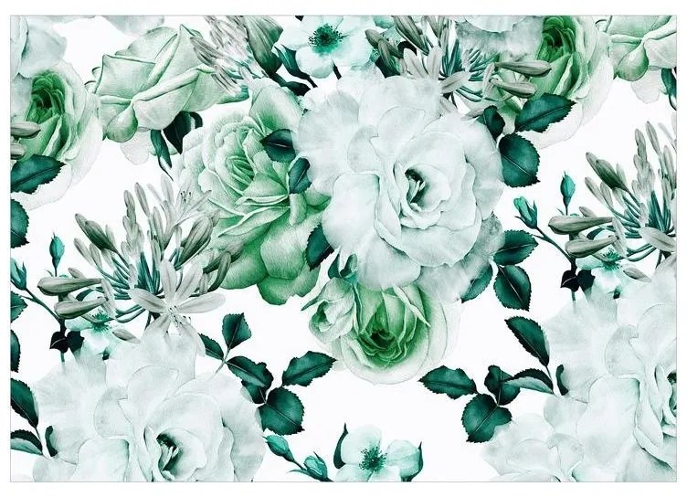 Fotomurale adesivo  Sentimental Garden (Green)  Larghezza x Altezza Home decor 98x70