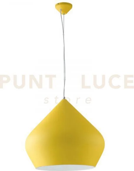 Lampadario a sospensione tholos gialla e bianca 1 luce attacco e27 ...