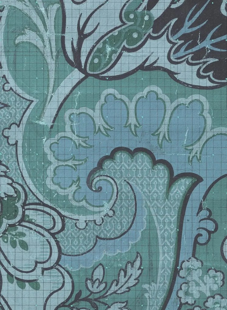 NLXL Carta da parati panoramica Big Pattern Paola - 6 Drops