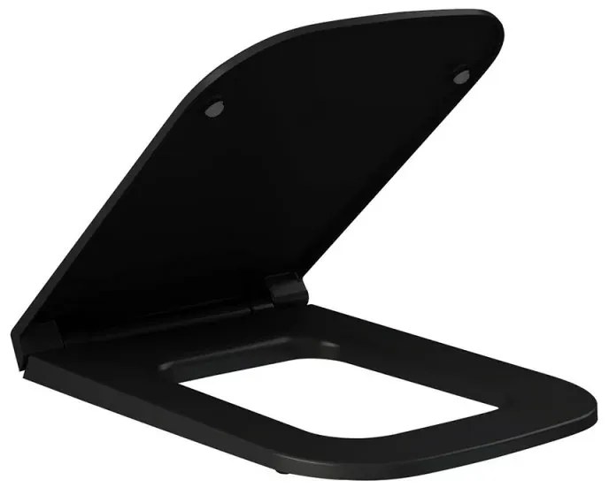 Copriwc originale nero opaco soft-close Rak serie Metropolitan