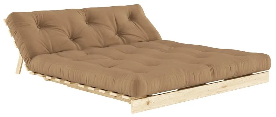 Divano letto marrone 160 cm Roots - Karup Design