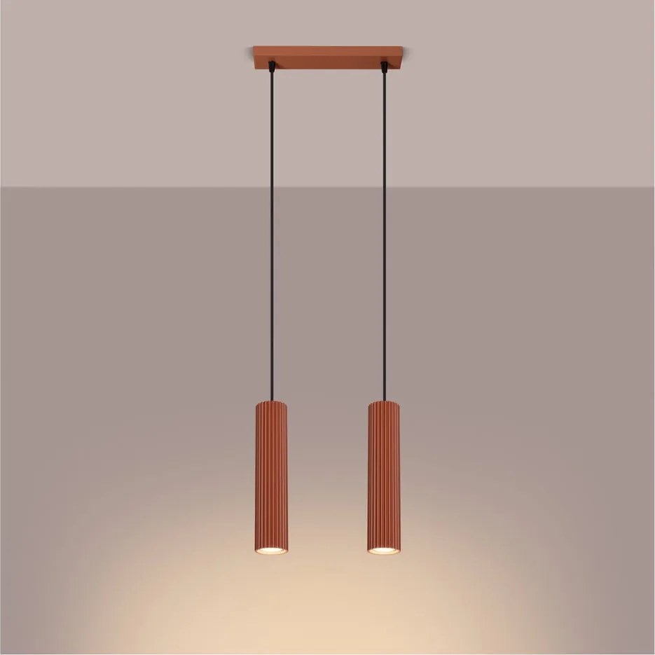 Lampadario color mattone Gleam – Sollux