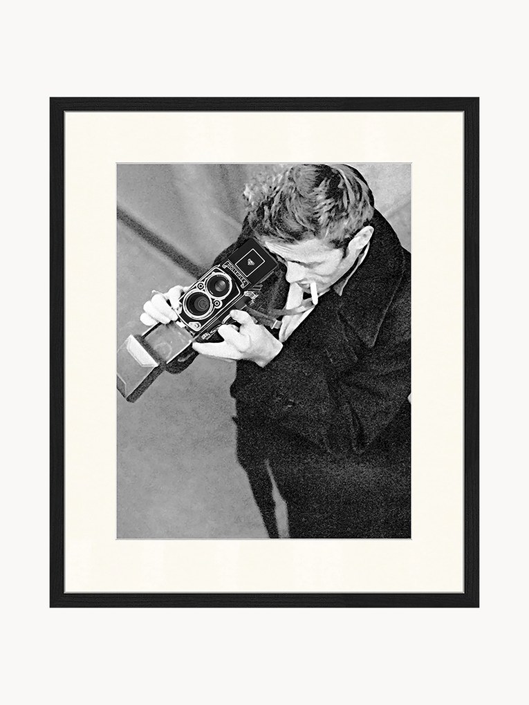 Foto incorniciata James Dean con with Camera