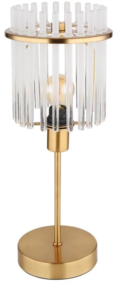 Globo 15698TM - Lampada da tavolo GORLEY 1xE14/40W/230V diametro 15 cm oro