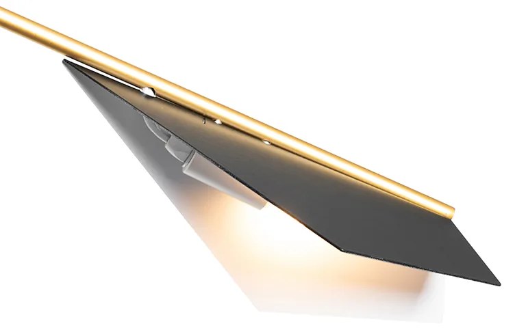 Lampada a sospensione di design nera e oro 6 luci - Sinem