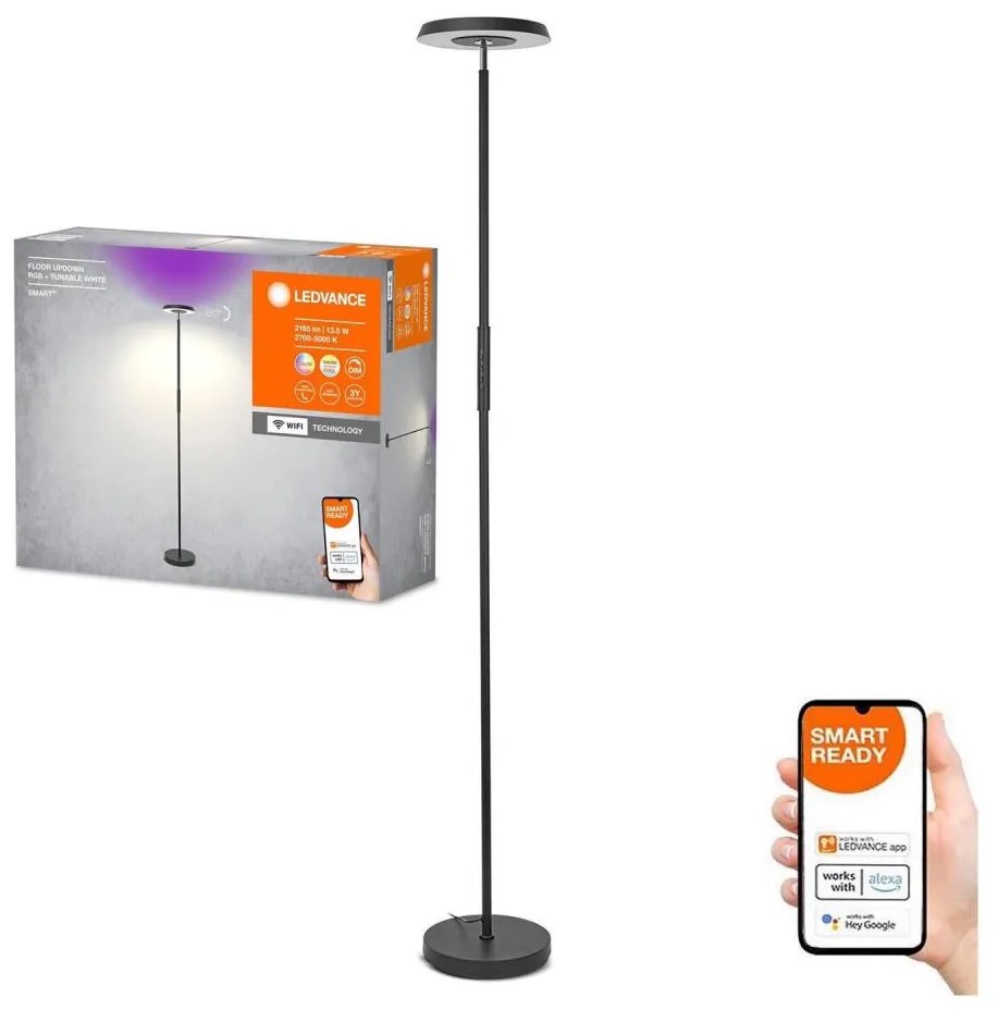 Ledvance - Lampada da terra dimmerabile LED RGBW SMART+ FLOOR LED/24W/230V Wi-Fi