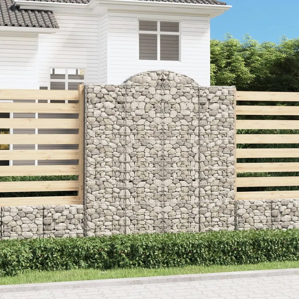 Cesto Gabbione Ad Arco 200x50x220/240 Cm Ferro Zincato /