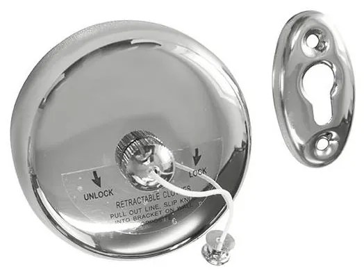 Corda per stendibiancheria 9,5x9,5 cm in acciaio inox/argento