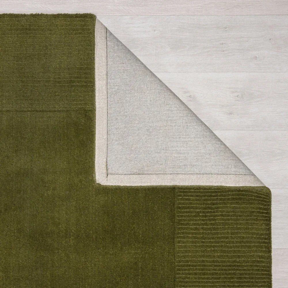 Tappeto in lana verde 200x290 cm - Flair Rugs
